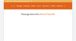Desktop Screenshot of massageartsoftouch.com